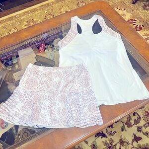 Denise Cromwell lavender and white tennis set